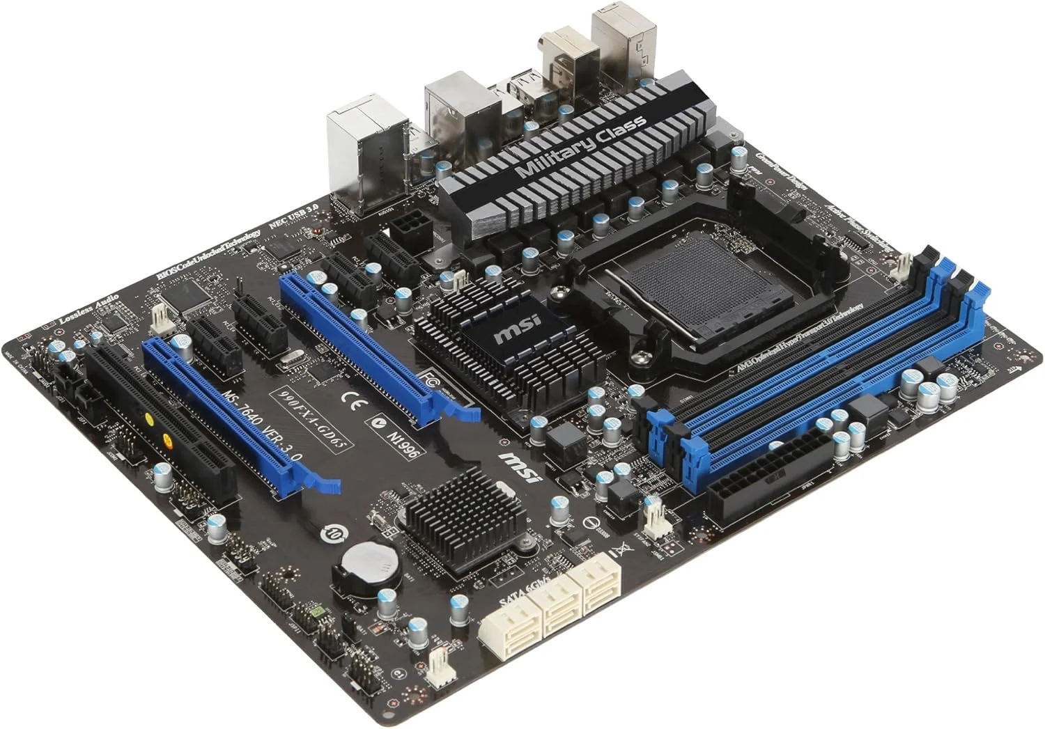 مادربرد ام اس آی مدل 990FXA-GD65 با چیپست AMD 990FX و فرم فاکتور ATX و پشتیبانی از DDR3 2133 و سوکت AM3+ مادربرد ام اس آی مدل 990FXA-GD65 با چیپست AMD 990FX و فرم فاکتور ATX و پشتیبانی از DDR3 2133 و سوکت AM3+