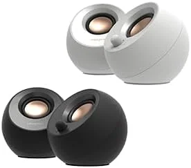 اسپیکر دسکتاپ USB-C مدل Creative Pebble V3 (دو عددی) با صدای USB، تقویت وضوح دیالوگ، بلوتوث 5.0، توان 8 وات RMS با توان پیک 16 وات، شامل تبدیل USB-A