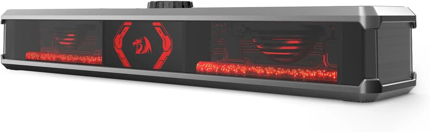 اسپیکر کامپیوتر رِدراگون GS524، نوار صوتی استریو رومیزی برای کامپیوتر، لپ تاپ، مانیتور، رایانه شخصی، تبلت، تلفن همراه، بلوتوث و ورودی USB اسپیکر کامپیوتر رِدراگون GS524، نوار صوتی استریو رومیزی برای کامپیوتر، لپ تاپ، مانیتور، رایانه شخصی، تبلت، تلفن همراه، بلوتوث و ورودی USB