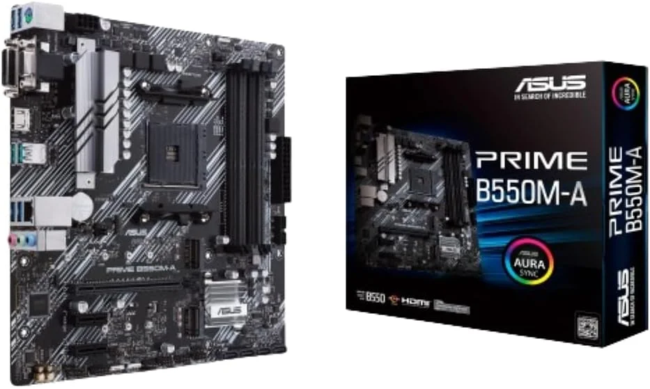 مادربرد ASUS Prime B550M-A WiFi II AMD Micro ATX با PCIe 4.0، WiFi 6، حافظه ECC، HDMI 2.1 و هدر RGB