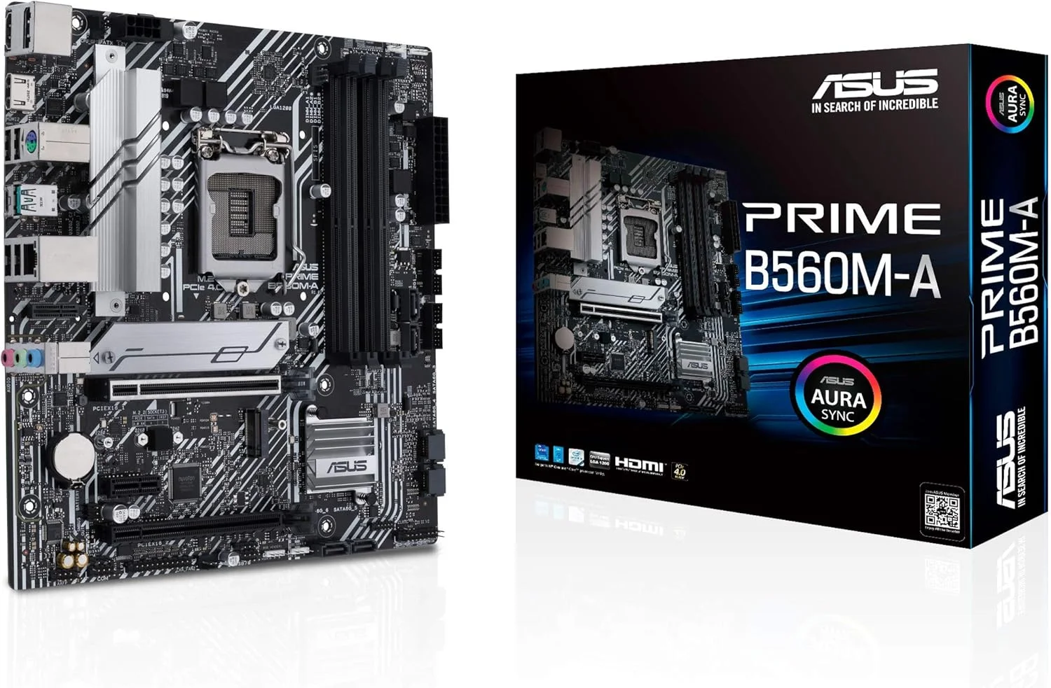 مادربرد ایسوس پرایم B560M-A LGA 1200 (نسل 11/10 اینتل) micro ATX (PCIe 4.0، 2 اسلات M.2، 8 فاز قدرت، 1 گیگابیت LAN، DP، دو HDMI، USB 3.2 Gen 2 Type-C، اسلات V-M.2-Key E برای Wi-Fi، Aura Sync RGB) مادربرد ایسوس پرایم B560M-A LGA 1200 (نسل 11/10 اینتل) micro ATX (PCIe 4.0، 2 اسلات M.2، 8 فاز قدرت، 1 گیگابیت LAN، DP، دو HDMI، USB 3.2 Gen 2 Type-C، اسلات V-M.2-Key E برای Wi-Fi، Aura Sync RGB)