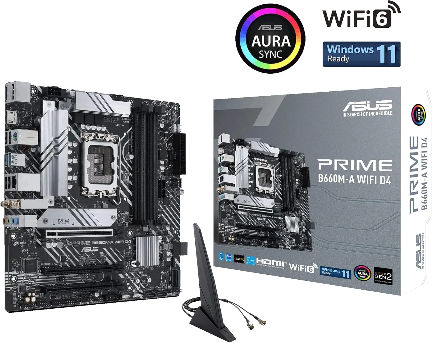 مادربرد ایسوس Prime B660M-A WiFi D4 اینتل LGA 1700 Micro ATX DDR4