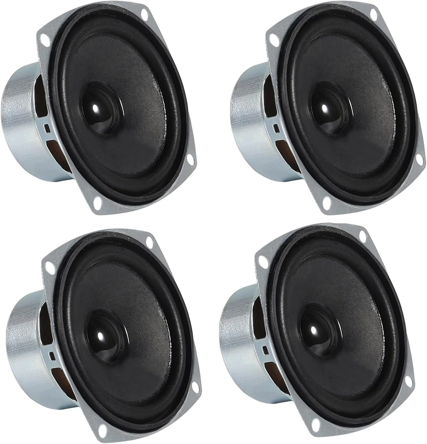 4 عدد بلندگو 10 واتی 3 اینچی 78 میلی‌متری 8 اهم، بلندگوی باس صدا برای سیستم صوتی خانگی، بلندگوی با دامنه فرکانس کامل برای تلویزیون LCD، کامپیوتر، جعبه بوم DIY