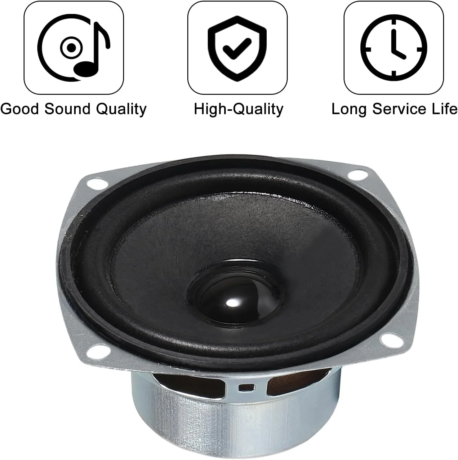 4 عدد بلندگو 10 واتی 3 اینچی 78 میلیمتری 8 اهم، بلندگوی باس صدا برای سیستم صوتی خانگی، بلندگوی با دامنه فرکانس کامل برای تلویزیون LCD، کامپیوتر، جعبه بوم DIY 4 عدد بلندگو 10 واتی 3 اینچی 78 میلیمتری 8 اهم، بلندگوی باس صدا برای سیستم صوتی خانگی، بلندگوی با دامنه فرکانس کامل برای تلویزیون LCD، کامپیوتر، جعبه بوم DIY