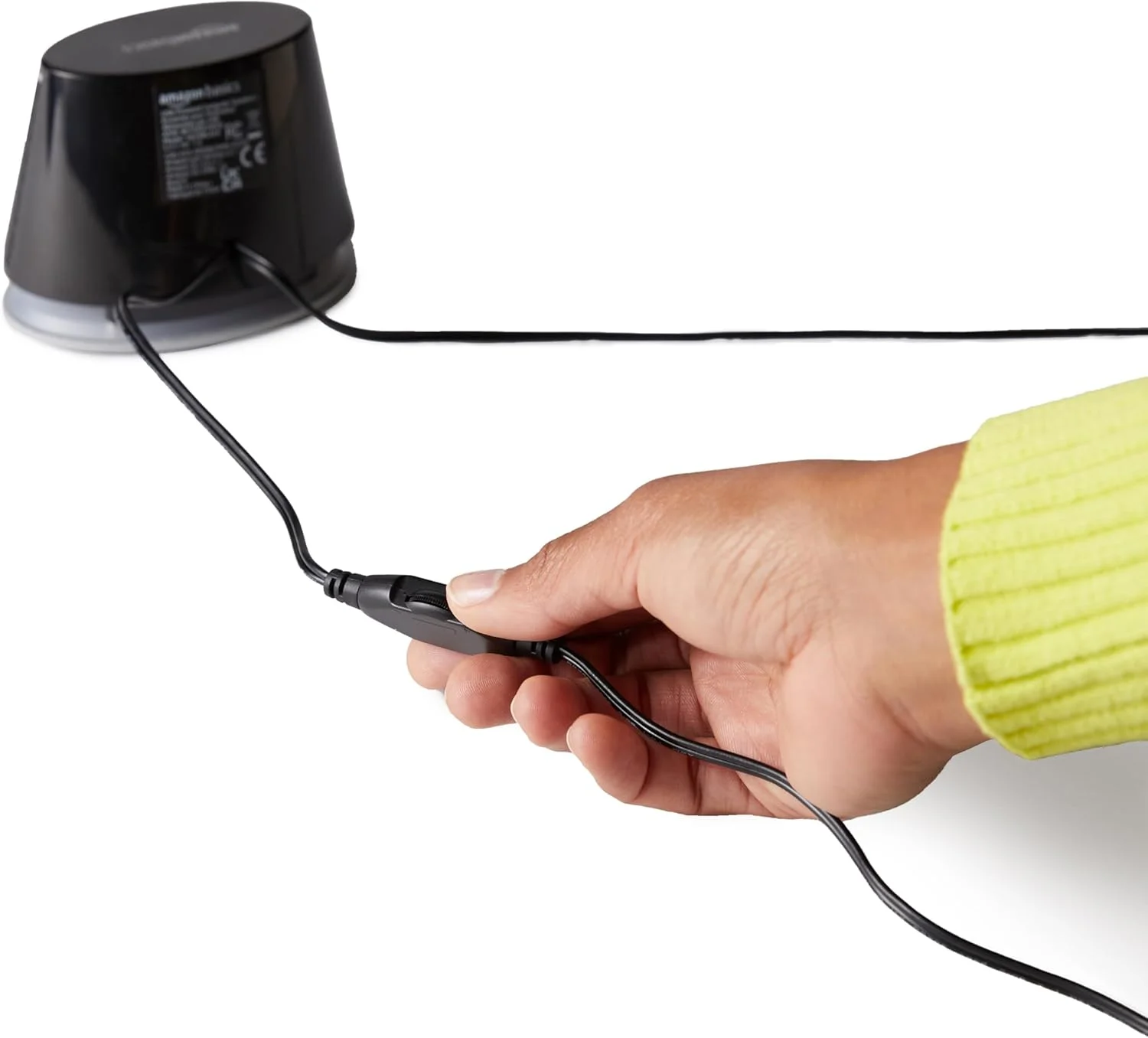 اسپیکرهای استریو 2.0 آمازون بیسیکس برای کامپیوتر یا لپ تاپ، ورودی 3.5 میلی متری AUX، تغذیه از طریق USB، یک جفت، مشکی