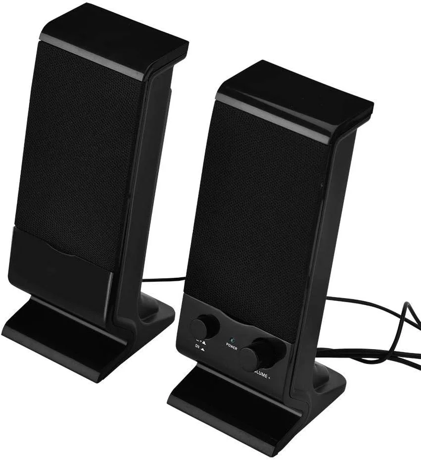 اسپیکر کامپیوتر مدل 143، اسپیکرهای سیمی برای کامپیوتر رومیزی، لپ تاپ، تبلت، تلفن های هوشمند، ساب ووفر مینی USB 2.0