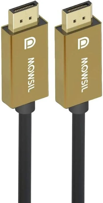 کابل DisplayPort 1.4 مووسیل 8K، طول 2 متر، 60 هرتز، 48 گیگابیت بر ثانیه، 4K 144 هرتز، با روکش طلای 24 عیار، RGB 4:4:4، کابل پورت نمایشگر با سرعت بالا و روکش طلا برای مانیتور گیمینگ، کارت گرافیک، تلویزیون، کامپیوتر شخصی، لپ تاپ | MOD8D02