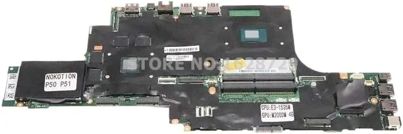 مادربرد اصلی 01AY378 NM-B401 NM-A451 برای لپ تاپ P50 P51 با پردازنده E3-1535M و کارت گرافیک M2000M 4G GDDR5