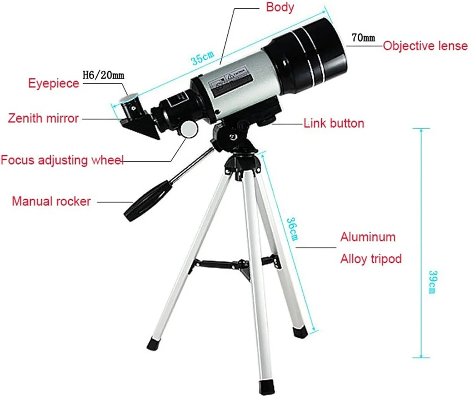 تلسکوپ های UTOYA، تلسکوپ نجومی تک چشمی اپتیکال