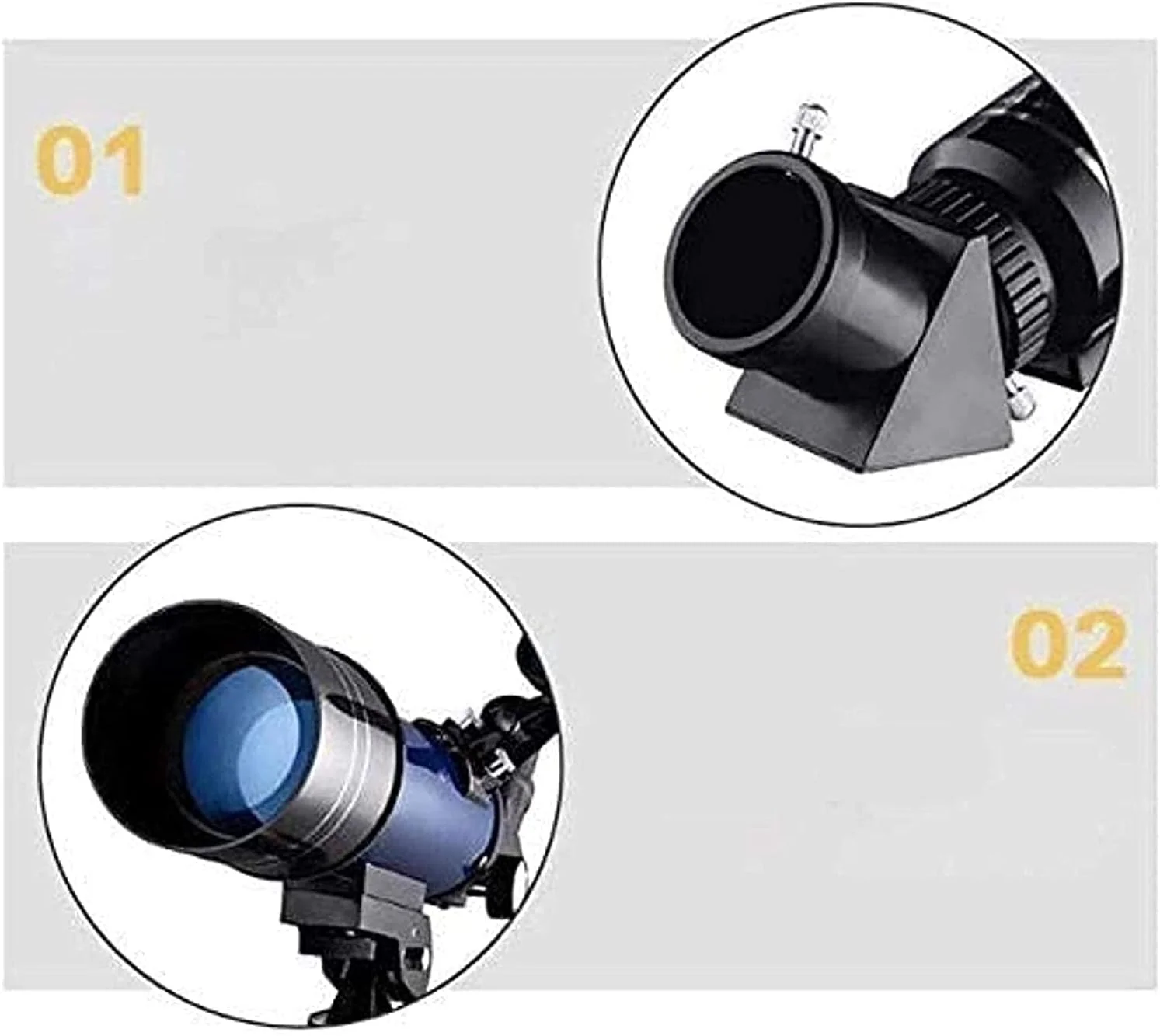 تلسکوپ مبتدی برای کودکان، تلسکوپ منکسوری انکساری نجومی با دیافراگم 70 میلیمتری، به همراه پایه قابل تنظیم، فیلتر ماه و کیف حمل تلسکوپ مبتدی برای کودکان، تلسکوپ منکسوری انکساری نجومی با دیافراگم 70 میلیمتری، به همراه پایه قابل تنظیم، فیلتر ماه و کیف حمل