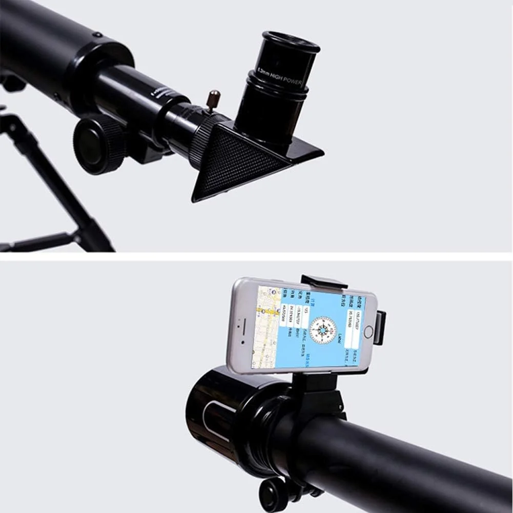 تلسکوپ هوشمند بادوام HD با سه پایه، تقویت کننده و یابنده، بزرگنمایی 30X/60X برای تقویت کننده های کودکان و مبتدیان نجوم