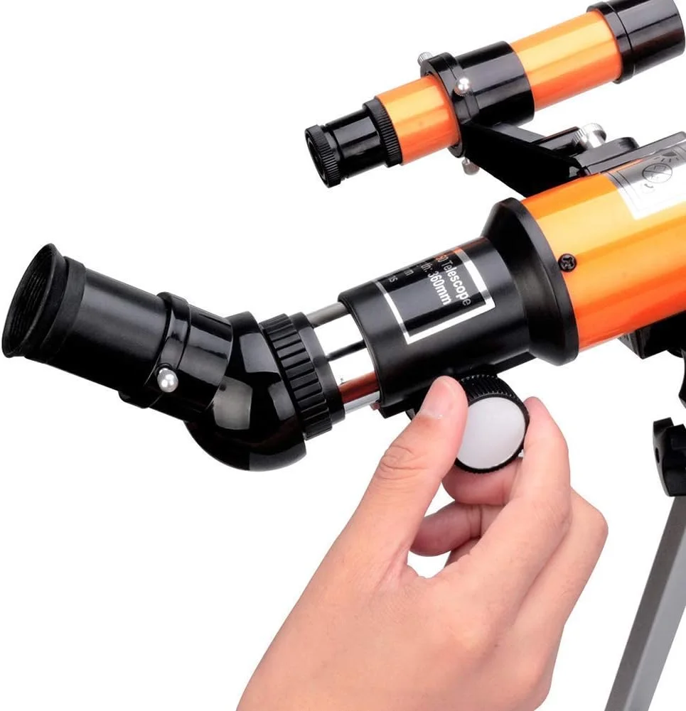 تلسکوپ نجومی برای مبتدیان و کودکان، تلسکوپ 70 میلی‌متری با پایه قابل تنظیم 41 اینچی، برای رصد ماه، تماشای ستارگان و ماجراجویی‌های فضای باز