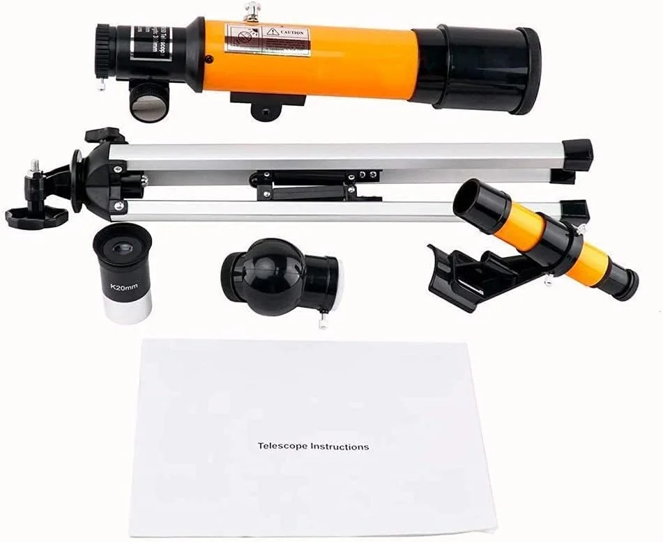 تلسکوپ نجومی برای مبتدیان و کودکان، تلسکوپ ۷۰ میلیمتری با پایه قابل تنظیم ۱۰۴ سانتیمتری، برای رصد ماه، تماشای ستارگان و ماجراجویی در فضای باز تلسکوپ نجومی برای مبتدیان و کودکان، تلسکوپ ۷۰ میلیمتری با پایه قابل تنظیم ۱۰۴ سانتیمتری، برای رصد ماه، تماشای ستارگان و ماجراجویی در فضای باز