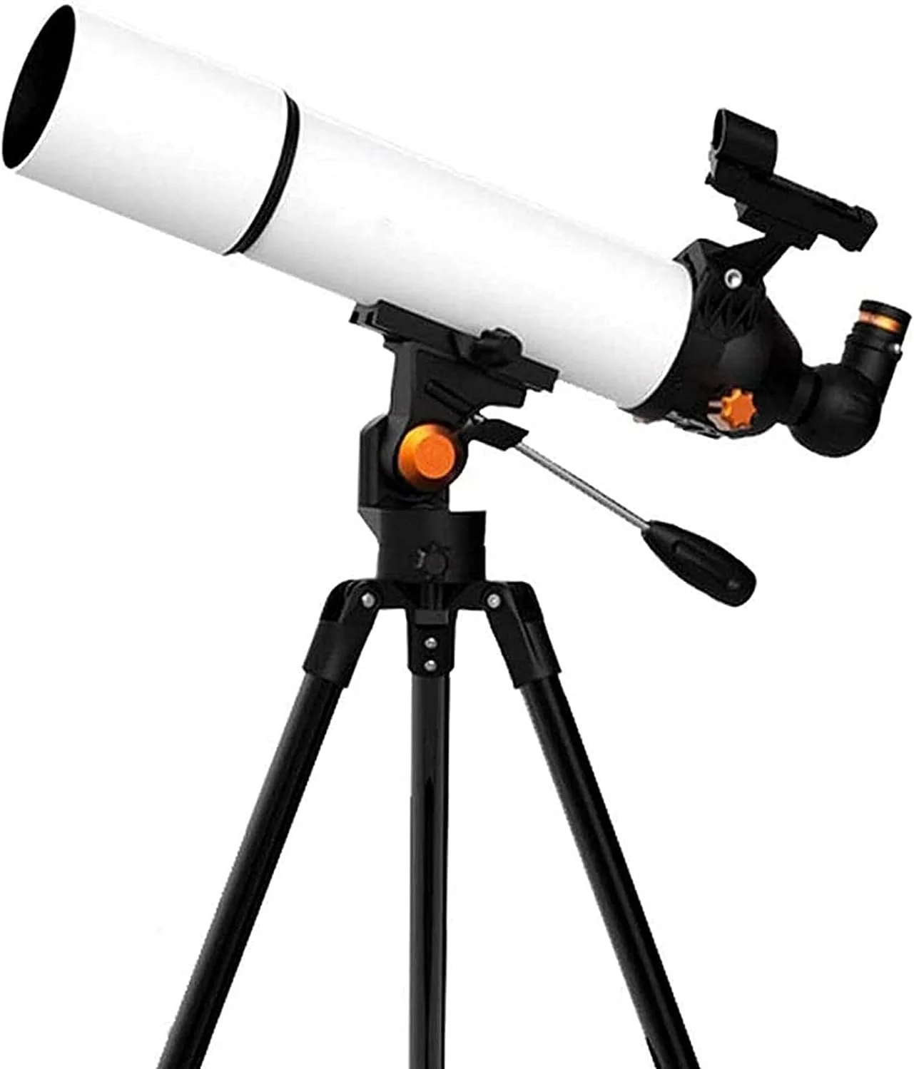 تلسکوپ 500x80 میلی‌متری با پایه و کوله پشتی، تلسکوپ قابل حمل برای کودکان مبتدی، تلسکوپ مسافرتی با چشمی 10 میلی‌متری، 23 میلی‌متری و آینه راست 90 درجه