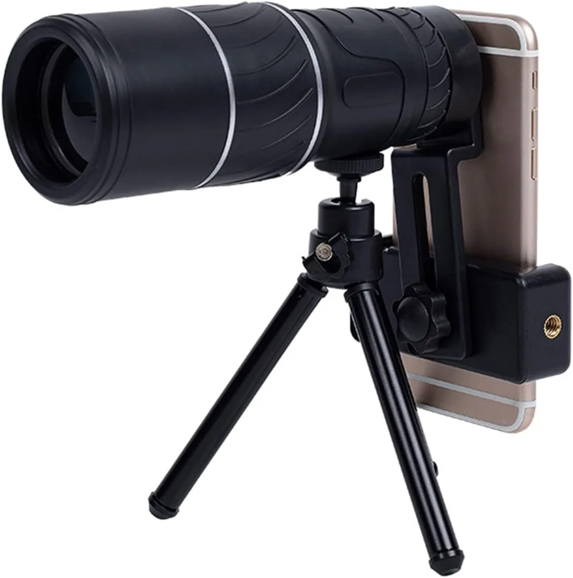 تلسکوپ 16 * 52 6 6m/8000m تک چشمی ضد آب با سه پایه و گیره تلفن با کیفیت بالا برای عکسبرداری در کمپینگ