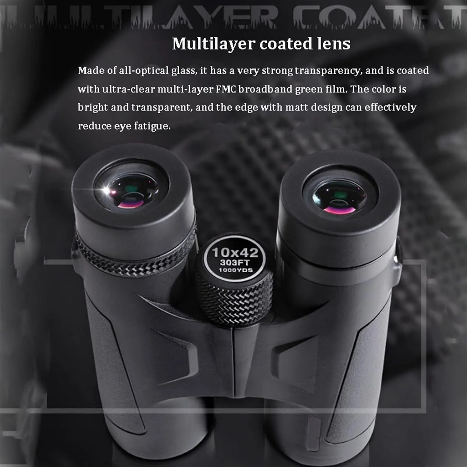 تلسکوپ HD 10x42 دوربین دوچشمی زاویه باز تلسکوپ شکار در فضای باز با کیفیت بالا دو رنگ تلسکوپ HD 10x42 دوربین دوچشمی زاویه باز تلسکوپ شکار در فضای باز با کیفیت بالا دو رنگ