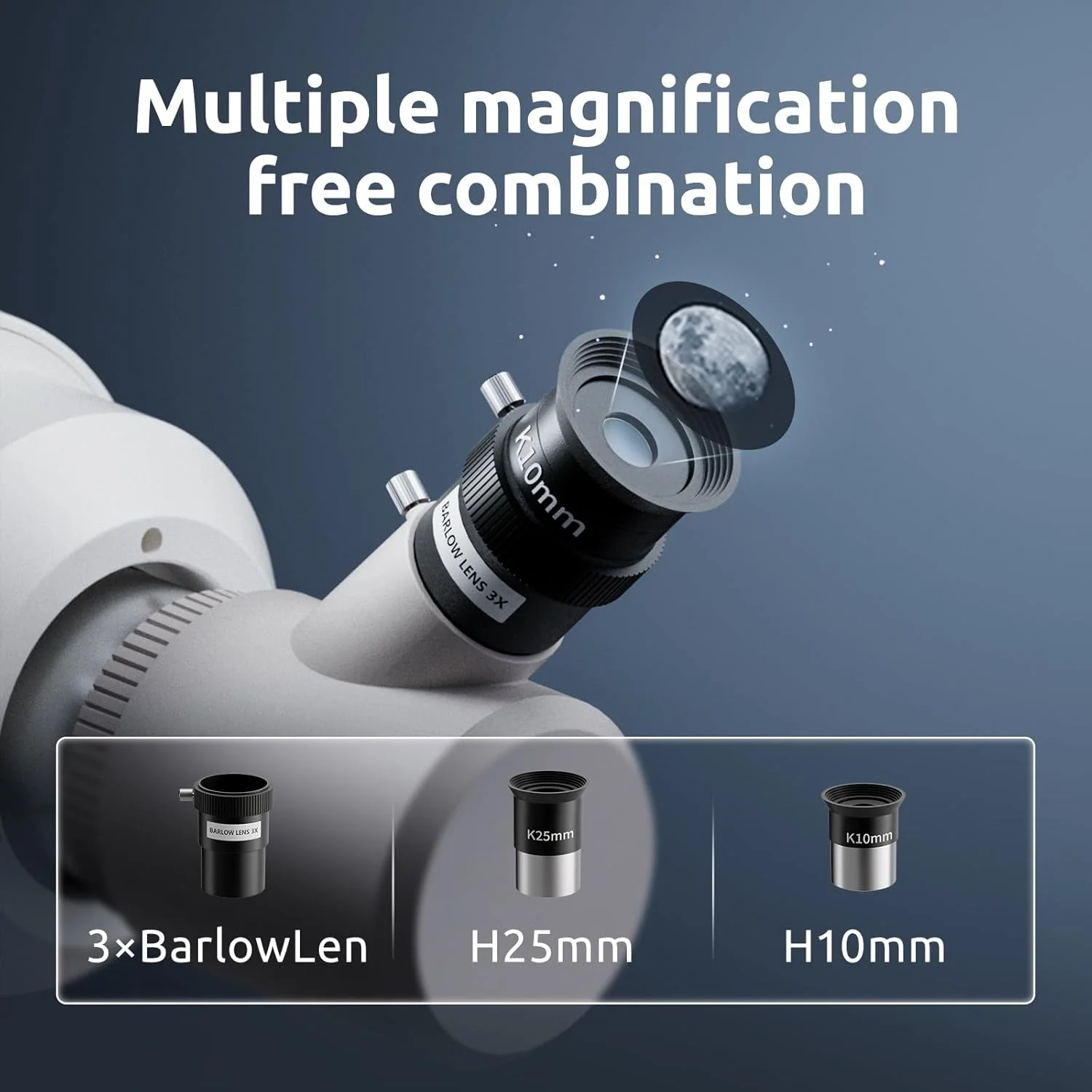 تلسکوپ کودکان Science Can با دهانه 70 میلی‌متری (بزرگنمایی 16x120x) تلسکوپ مبتدی با سه‌پایه و آداپتور تلفن همراه، هدیه‌ای عالی برای پسران و دختران 8 تا 12 سال