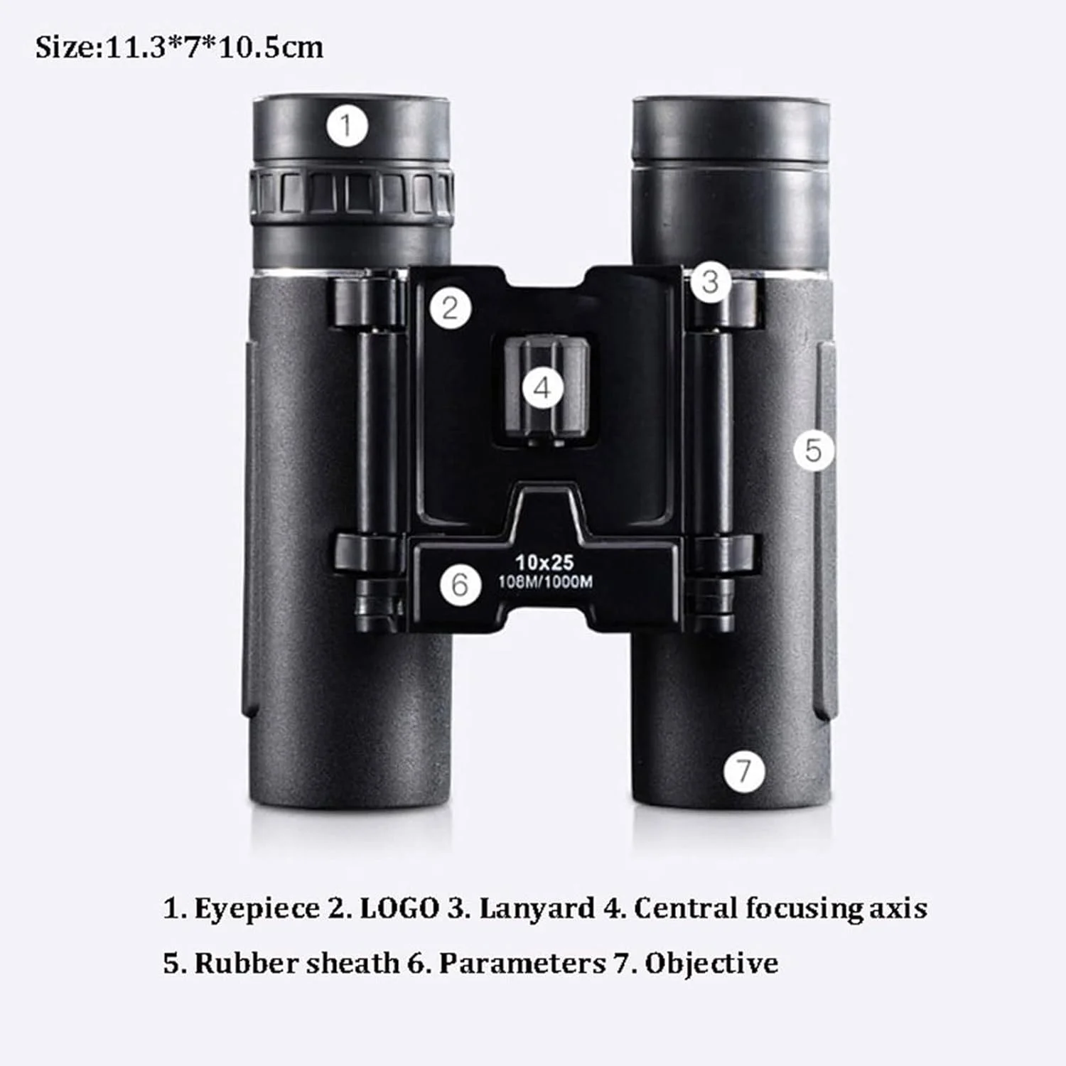 تلسکوپ 10 * 25 دوربین شکاری فشرده دوربرد تاشو با وضوح بالا مینیاتوری قدرتمند برای تلفن همراه تلسکوپ اپتیک شکار ورزشی کمپینگ