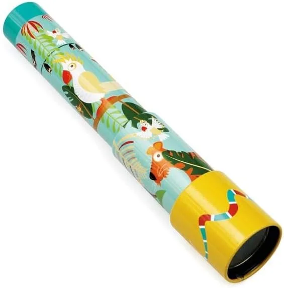 تلسکوپ خش دار اروپا 18 سانتی متری فولادی سبز/زرد