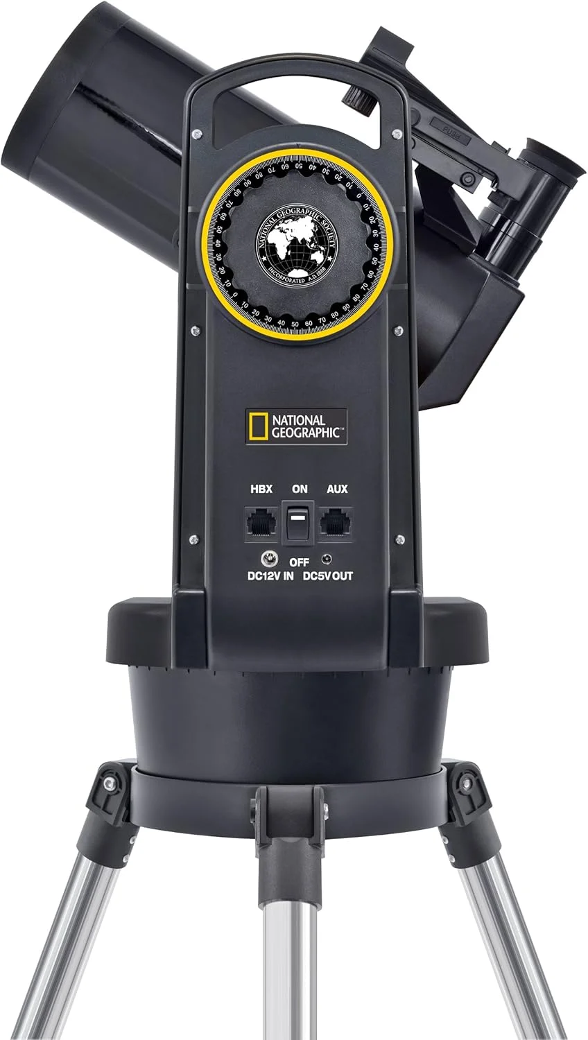 تلسکوپ اتوماتیک 90 میلی‌متری نشنال جئوگرافیک مدل Maksutov-Cassegrain GoTo، مشکی