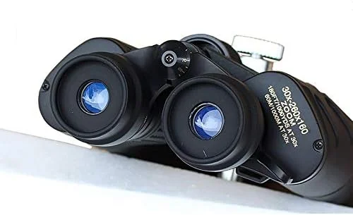 دوربین دوچشمی حرفه ای قدرتمند 180x360 HD با قابلیت دید در شب، تلسکوپ 20x Bak4 منشوری برای کمپینگ در فضای باز و رصد ماه، مدل ADALIA (رنگ: 30 260x160)