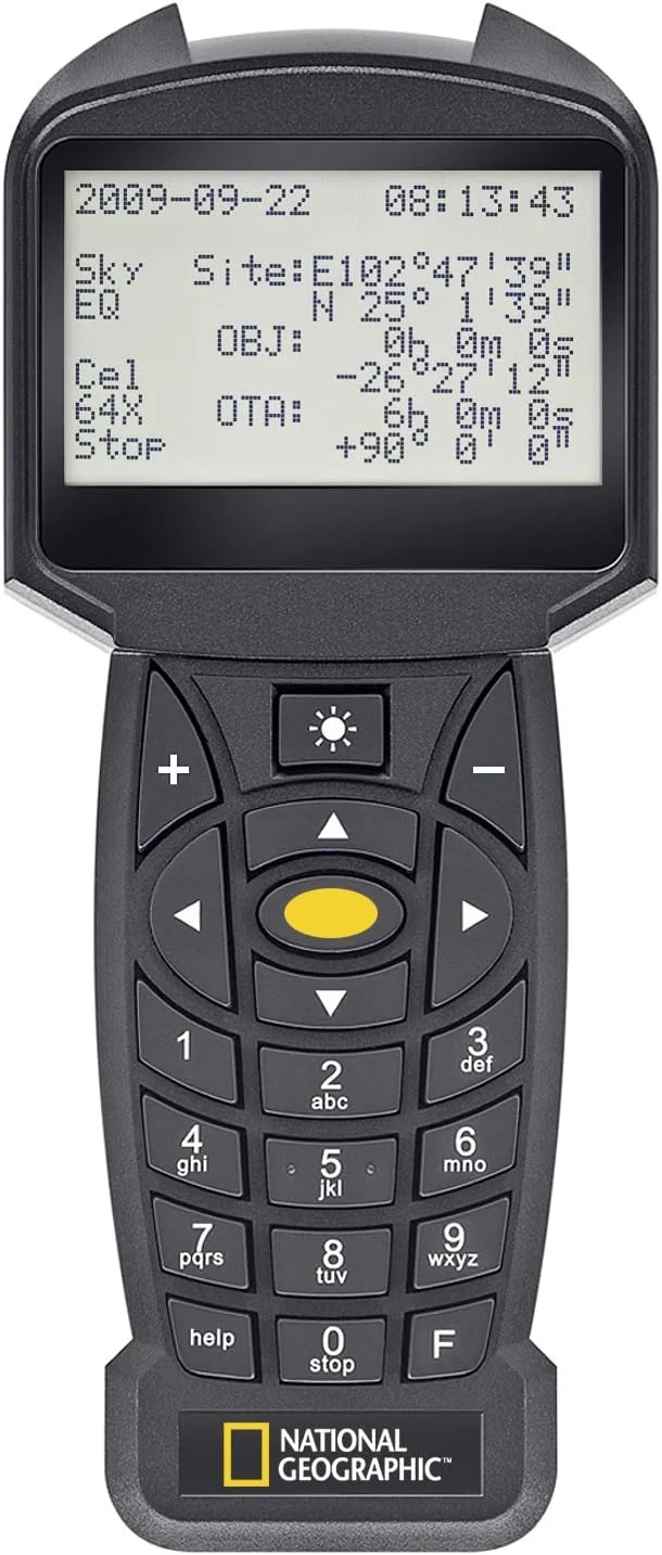 تلسکوپ اتوماتیک 90 میلی‌متری نشنال جئوگرافیک مدل Maksutov-Cassegrain GoTo، مشکی