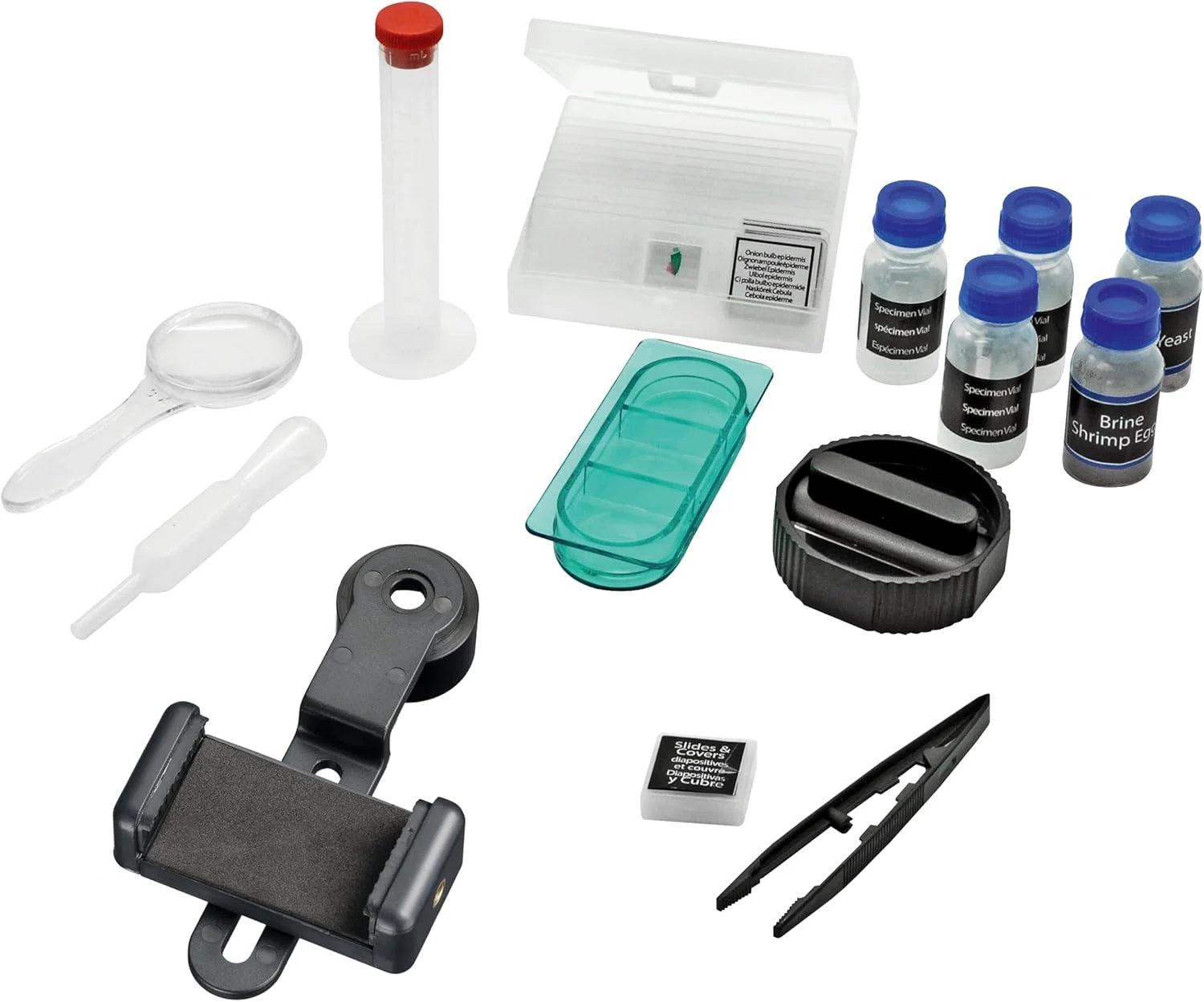 تلسکوپ نشنال جئوگرافیک به همراه میکروسکوپ و آداپتور تلفن هوشمند