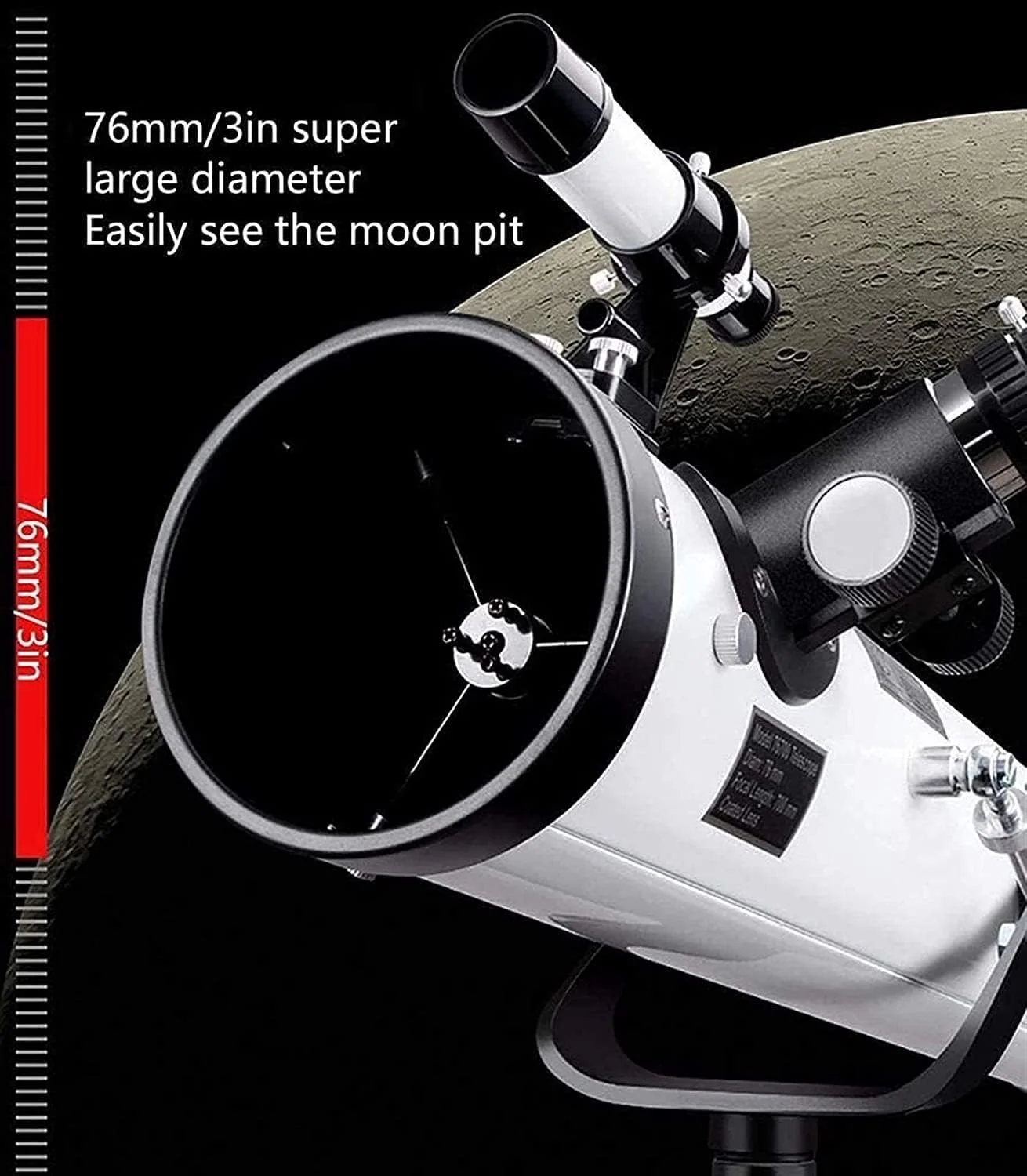 تلسکوپ حرفه ای نجومی با کیفیت بالا به همراه پایه، مناسب برای مبتدیان