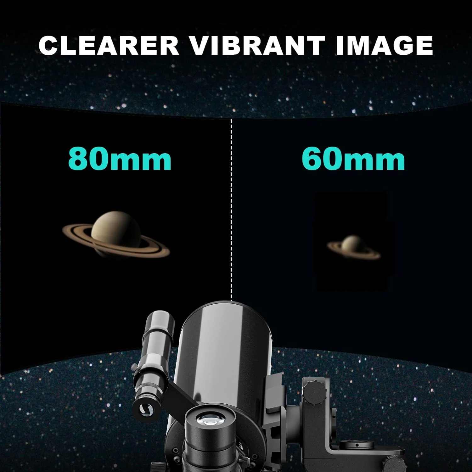 تلسکوپ ماکسوتوف-کاسگرین برای نجوم، دیافراگم 80 میلی‌متری، تلسکوپ ترکیبی کاتادیوپتریک 850 میلی‌متری، تلسکوپ مسافرتی قابل حمل و جمع و جور، به همراه سه‌پایه حرفه‌ای و آداپتور تلفن