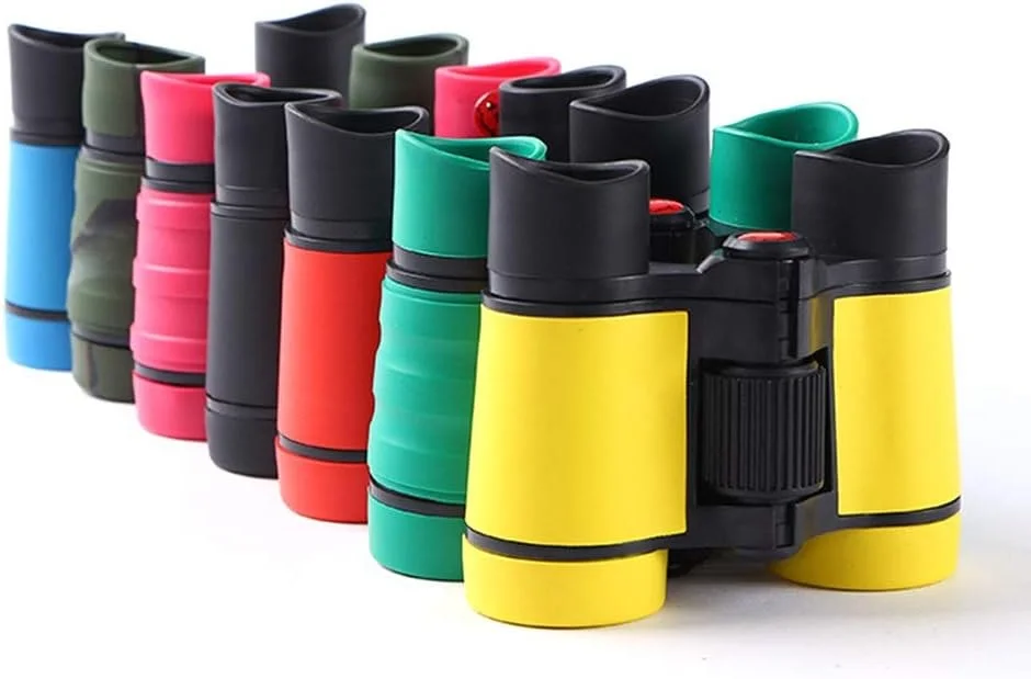 دوربین شکاری پلاستیکی 4x30 کودکان، اسباب بازی و هدیه مناسب بازی های فضای باز پسرانه (رنگ: مشکی)