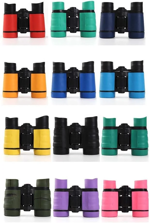 دوربین شکاری پلاستیکی 4x30 کودکان، اسباب بازی و هدیه مناسب بازی های فضای باز پسرانه (رنگ: مشکی)