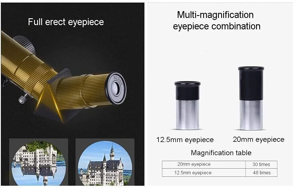 تلسکوپ کودکان 600x50 میلیمتری با چشمیهای 20 و 12.5 میلیمتری، تلسکوپ مسافرتی قابل حمل برای کودکان و مبتدیان با یابنده نقطه قرمز برای تماشای ماه، پرندگان و مناظر حیات وحش تلسکوپ کودکان 600x50 میلیمتری با چشمیهای 20 و 12.5 میلیمتری، تلسکوپ مسافرتی قابل حمل برای کودکان و مبتدیان با یابنده نقطه قرمز برای تماشای ماه، پرندگان و مناظر حیات وحش