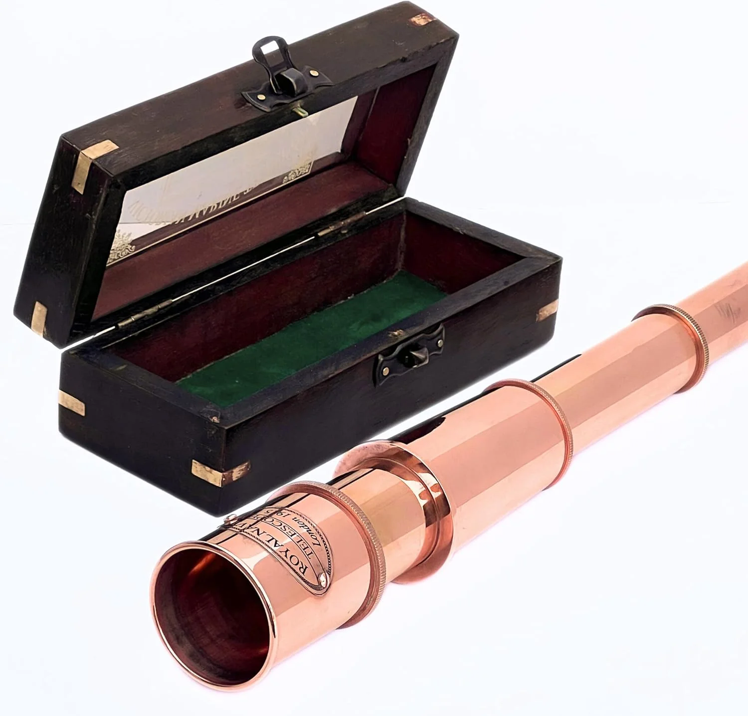 تلسکوپ دریایی ملوان قدیمی مسی کلکسیونی مدل 1915 - نیروی دریایی سلطنتی تلسکوپ دریایی ملوان قدیمی مسی کلکسیونی مدل 1915 - نیروی دریایی سلطنتی