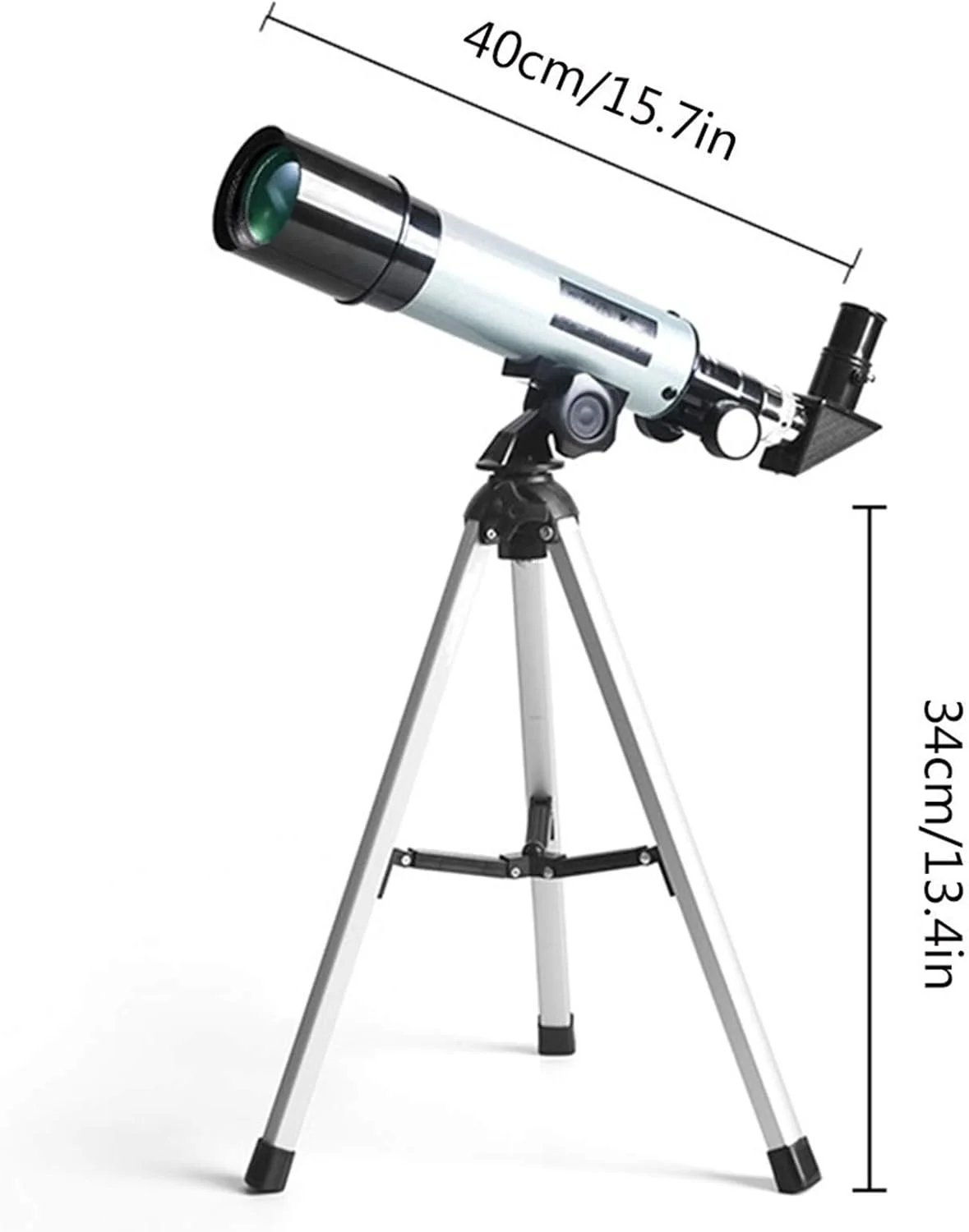 تلسکوپ نجومی شکستنی با پایه برای مشاهده ماه، مناسب کودکان و مبتدیان