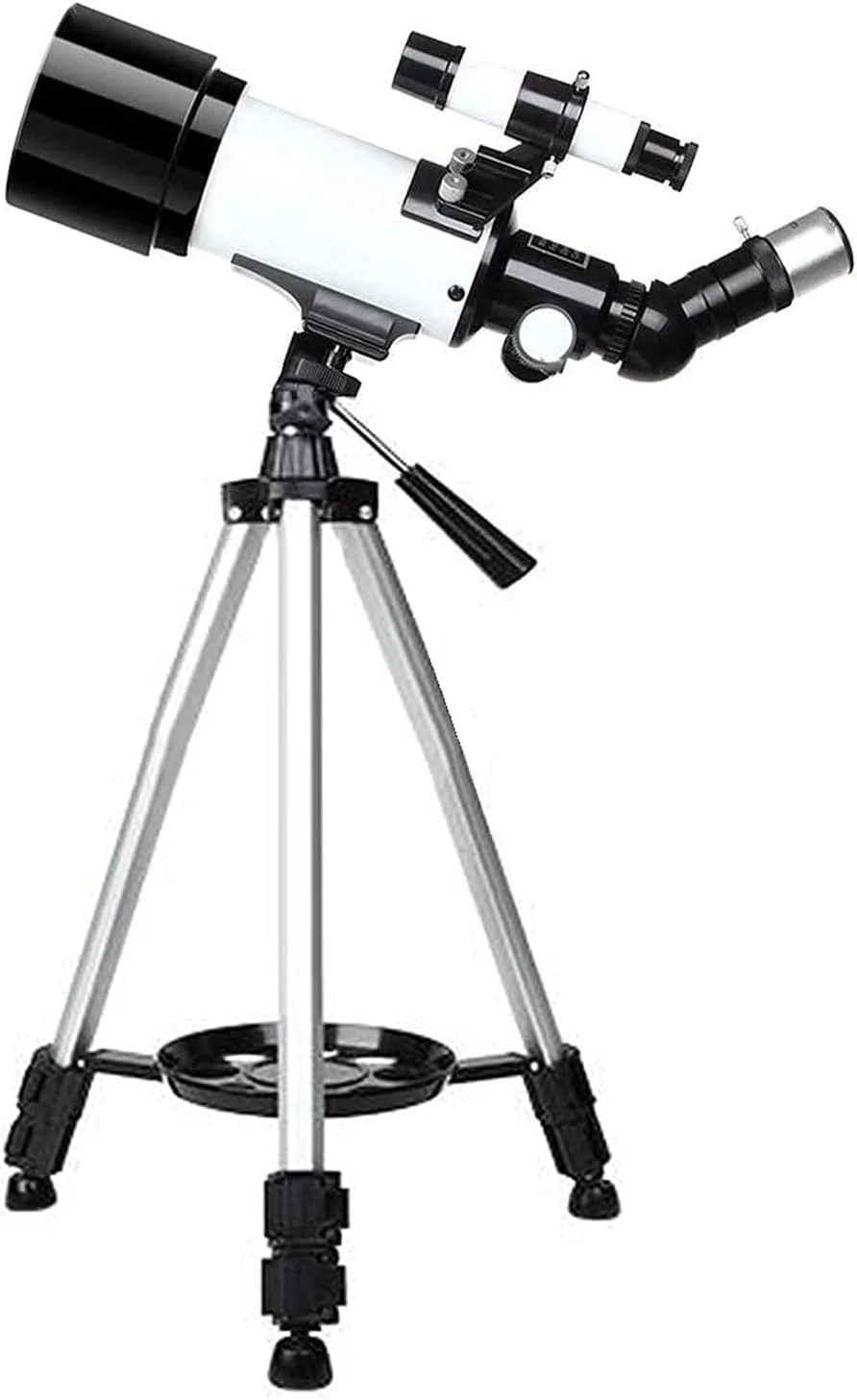 تلسکوپ نجومی برای مبتدیان و کودکان، تلسکوپ بزرگنمایی بالا 70 میلی‌متری/400 میلی‌متری با پایه، حمل آسان، رصد مناظر پرندگان، هدیه تولد