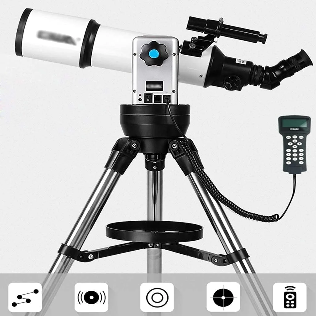 تلسکوپ نجومی حرفه ای آینه ستاره ای مناسب دانش آموزان، دید در شب با کیفیت و وضوح بالا 5000 جستجوی خودکار ستاره