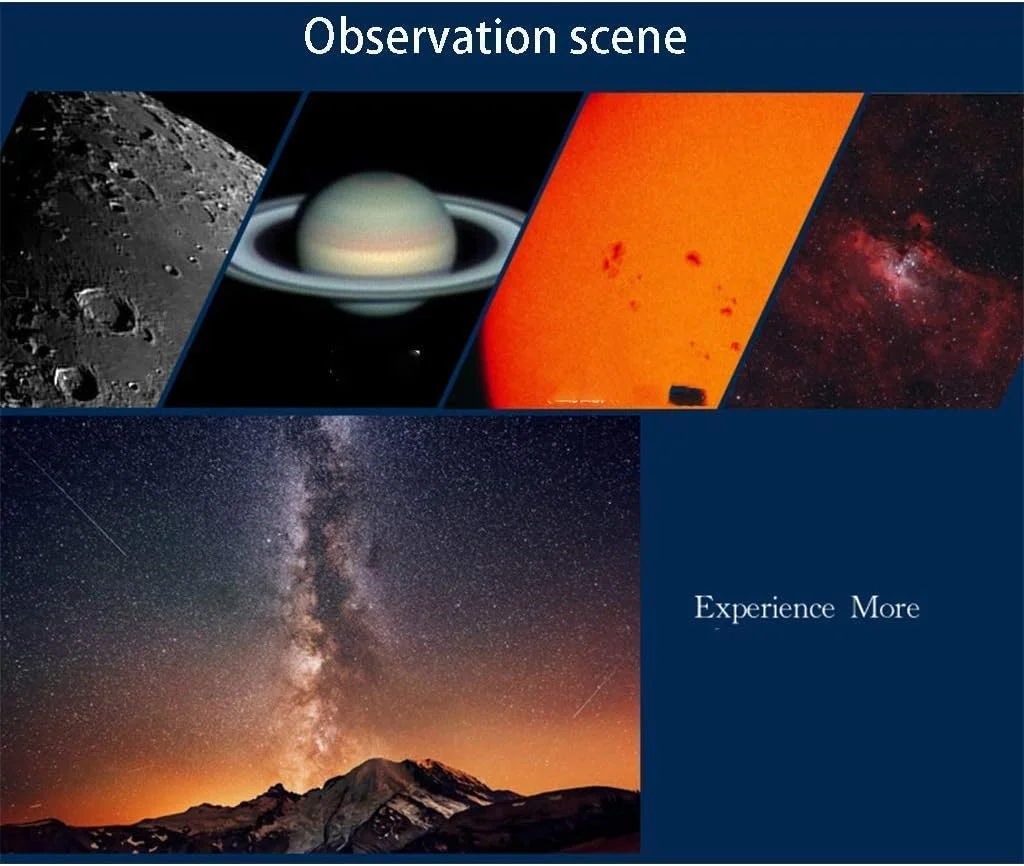 تلسکوپ نجومی، کالیبر 60 میلی‌متر، فاصله کانونی 800 میلی‌متر، تلسکوپ گرد مبتدی مدرسه کودکان، تلسکوپ مسافرتی قابل حمل، هدیه تولد کوچک