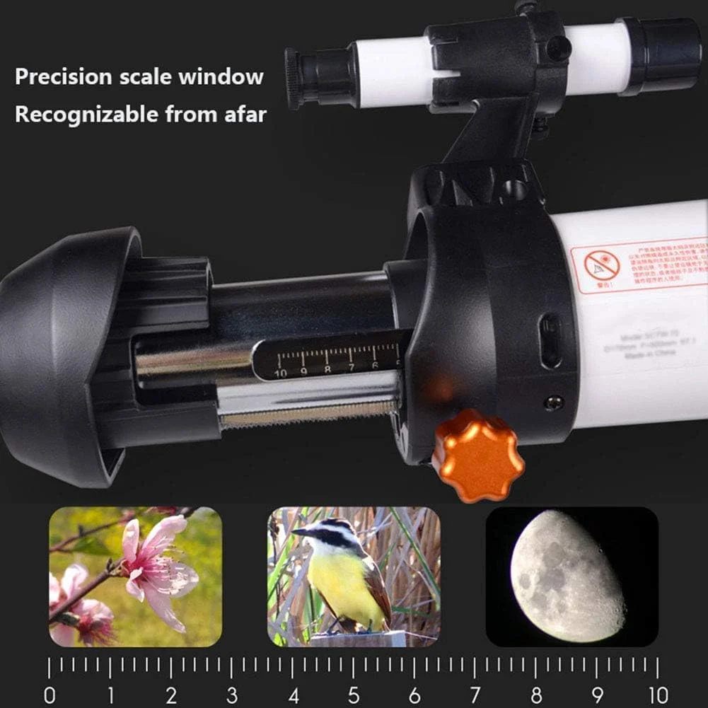 تلسکوپ نجومی HD با بزرگنمایی بالا و تک چشمی به همراه سه پایه، لنز بارلو 3X و چشمی 10MM+25MM، تلسکوپ دو منظوره برای رصد ستارگان، تلسکوپ برای کودکان، بزرگسالان و مبتدیان، دو برابر راحتی