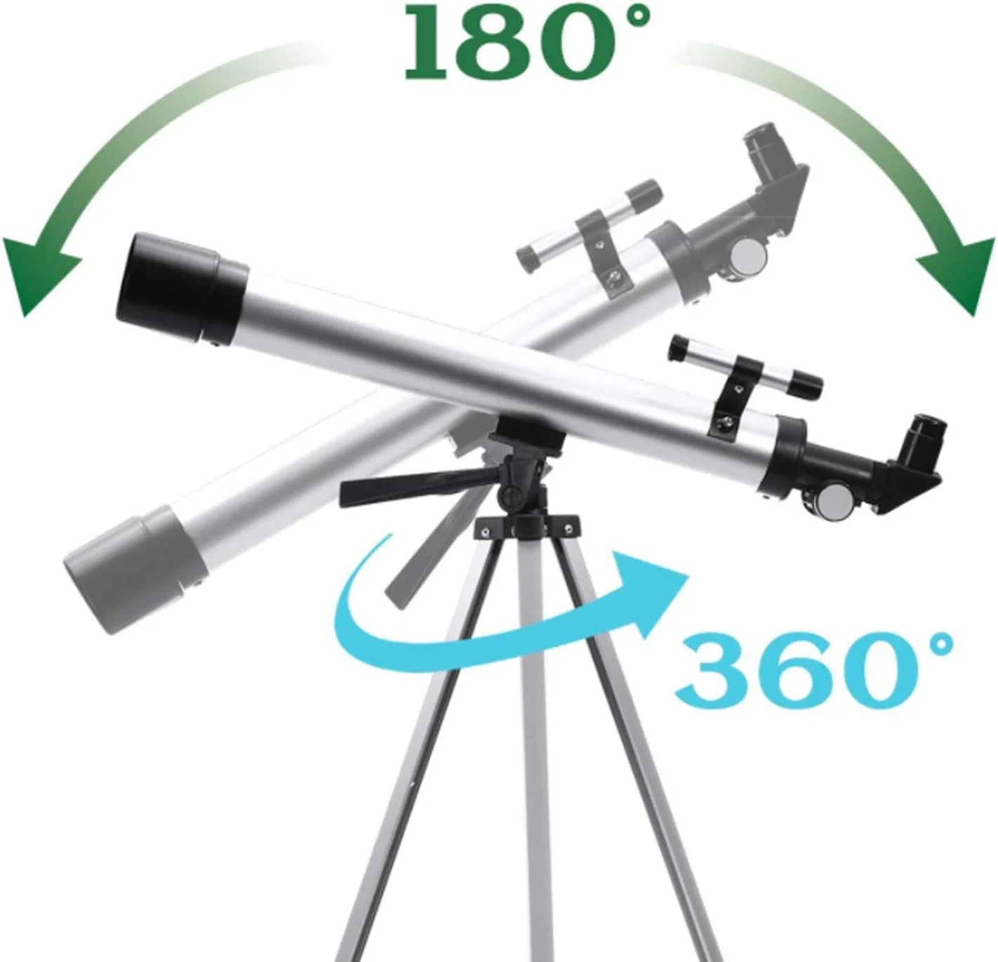 تلسکوپ برای بزرگسالان و مبتدیان، تلسکوپ نجومی حرفه ای با سه پایه قابل تنظیم قابل حمل، راحتی دوچندان تلسکوپ برای بزرگسالان و مبتدیان، تلسکوپ نجومی حرفه ای با سه پایه قابل تنظیم قابل حمل، راحتی دوچندان
