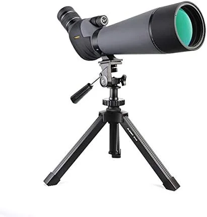 تلسکوپ توزیع کننده 60-20x80 تلسکوپ با فوکوس دو سرعته Sv409 زوم پوشش لنز FMC برای تماشای پرندگان هدف ADALIA (رنگ: SV409 با سه پایه)