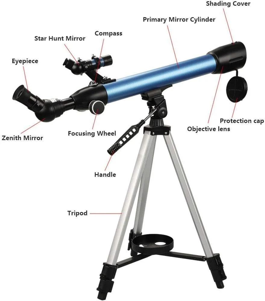 تلسکوپ نجومی پایه بلند حرفه ای دید در شب با وضوح بالا مناسب برای افراد مبتدی و حرفه ای مدل P13I دو برابر راحتی