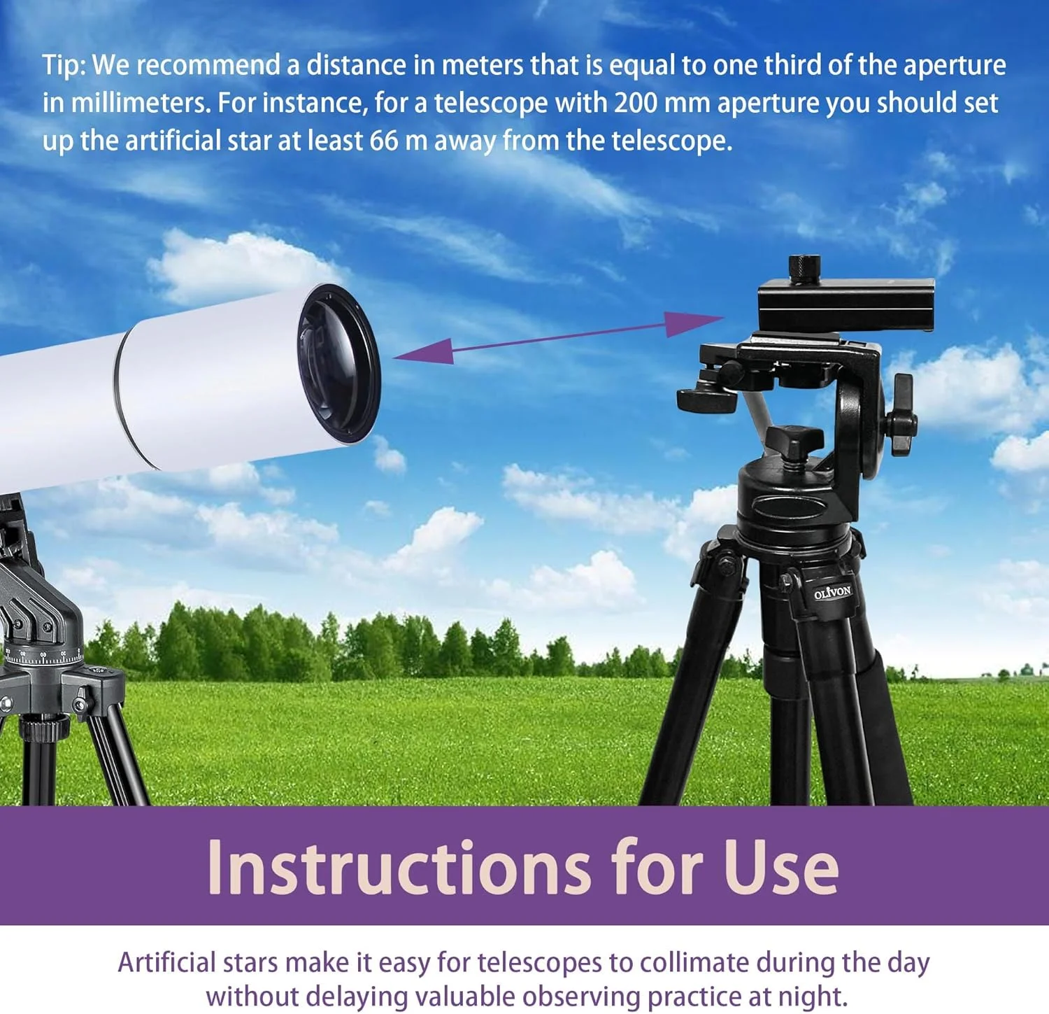 ستاره مصنوعی قابل تنظیم Astromania برای تست تلسکوپ و هم‌خطی‌سازی - تنظیم دقیق تلسکوپ شما را فراهم می‌کند و امکان تست سریع را نیز ارائه می‌دهد