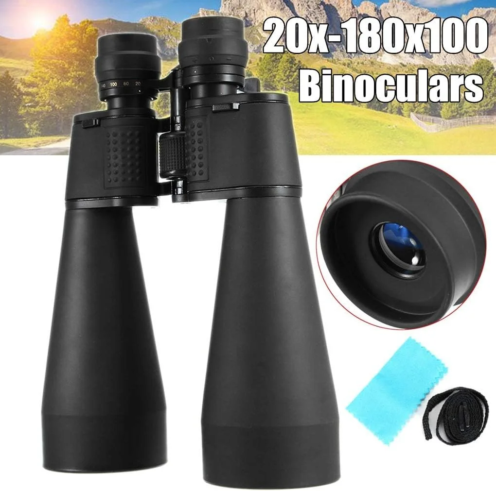 دوربین دوچشمی سبک 180x100 با قابلیت زوم برای تماشا، کمپینگ و پیاده روی ضدآب مدل ADALIA