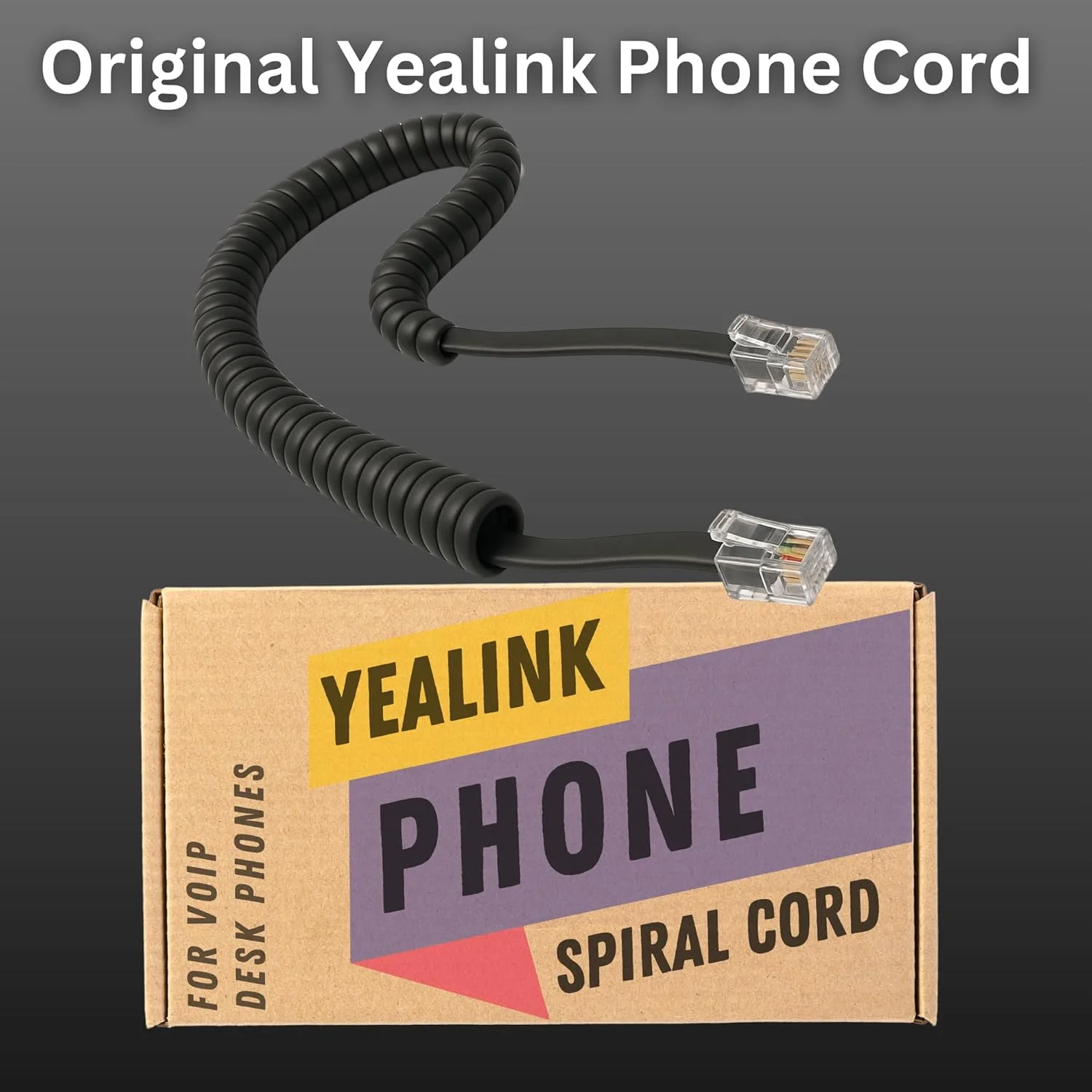 مجموعه منبع تغذیه Yealink - شامل کابل صوتی جایگزین تلفن 1.8 متری RJ-9 برای مکالمات با کیفیت HD