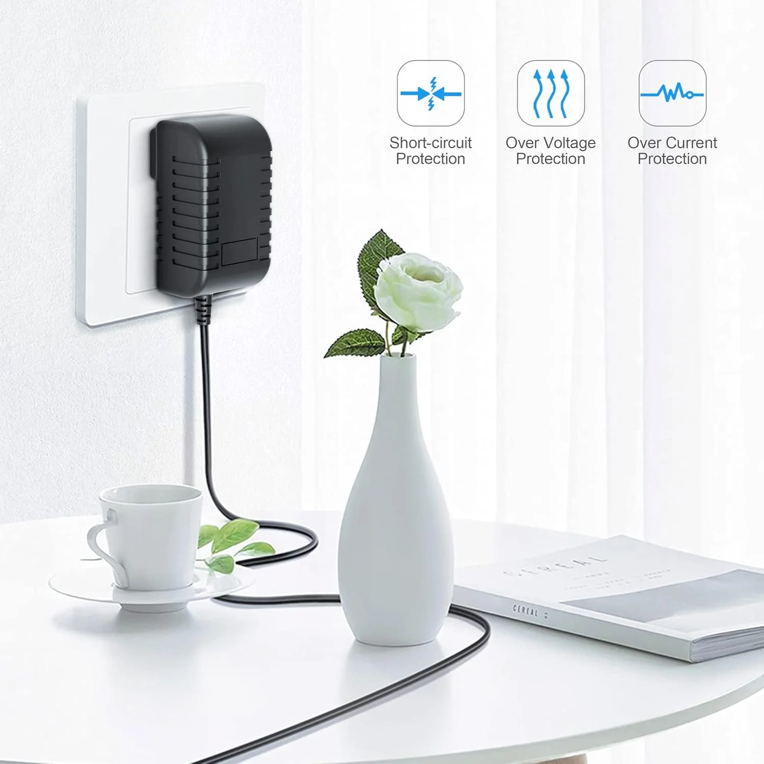 آداپتور برق سازگار با گرنداستریم HT818 درگاه ویپ آداپتور برق سازگار با گرنداستریم HT818 درگاه ویپ