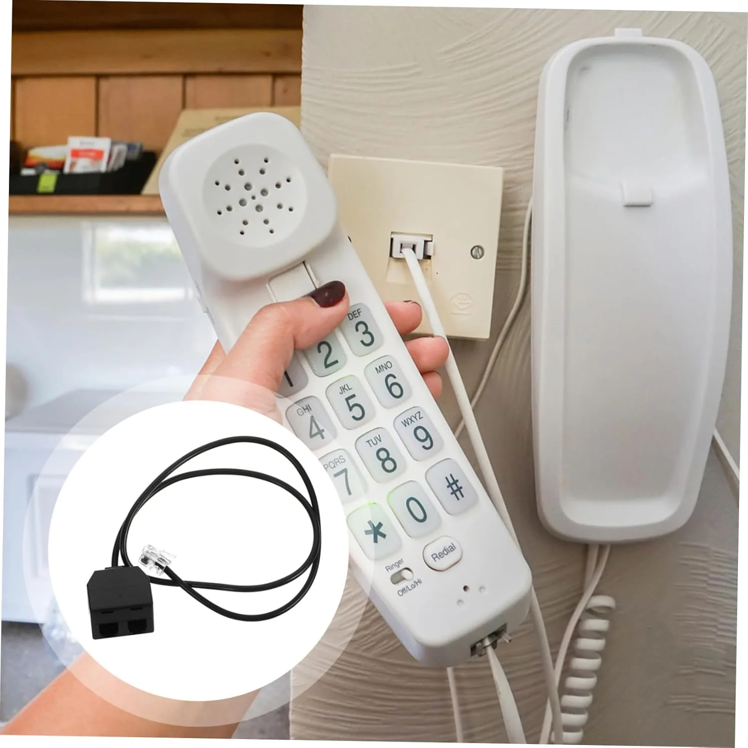 آداپتور تقسیم کننده تلفن Homoyoyo با طراحی جداشدنی برای تماس های کنفرانسی و آموزش، ساخته شده از مواد شیک آداپتور تقسیم کننده تلفن Homoyoyo با طراحی جداشدنی برای تماس های کنفرانسی و آموزش، ساخته شده از مواد شیک