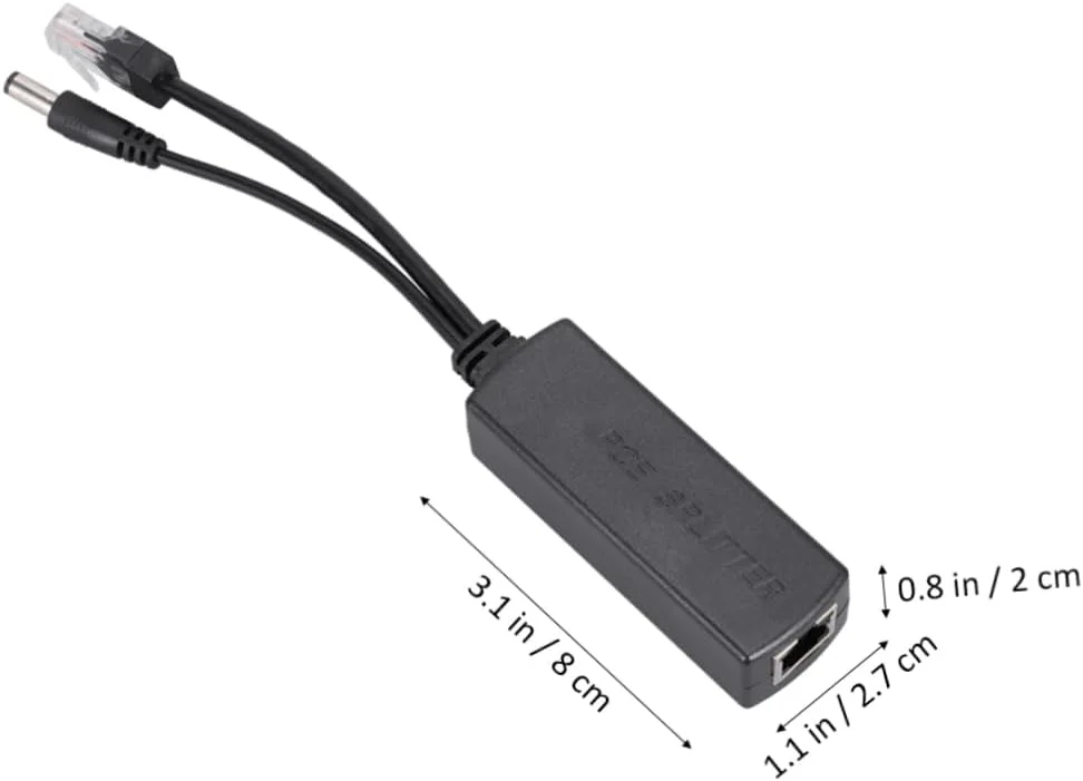 اسپلیتر POE آداپتور 12 ولت 2 آمپر ARTIBETTER برای سیستم های IP سازگار با IEEE802.3AF/at، مشکی، نصب آسان اسپلیتر POE آداپتور 12 ولت 2 آمپر ARTIBETTER برای سیستم های IP سازگار با IEEE802.3AF/at، مشکی، نصب آسان