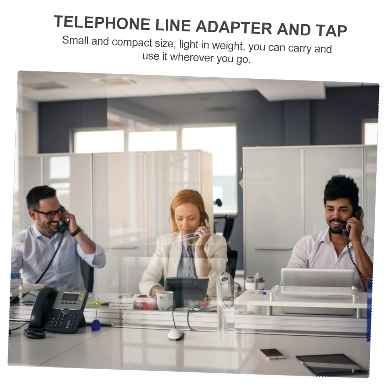 آداپتور تقسیم کننده تلفن دو طرفه ARTIBETTER برای تلفن های ثابت، نصب آسان، رابط خط تلفن برای استفاده در خانه و دفتر