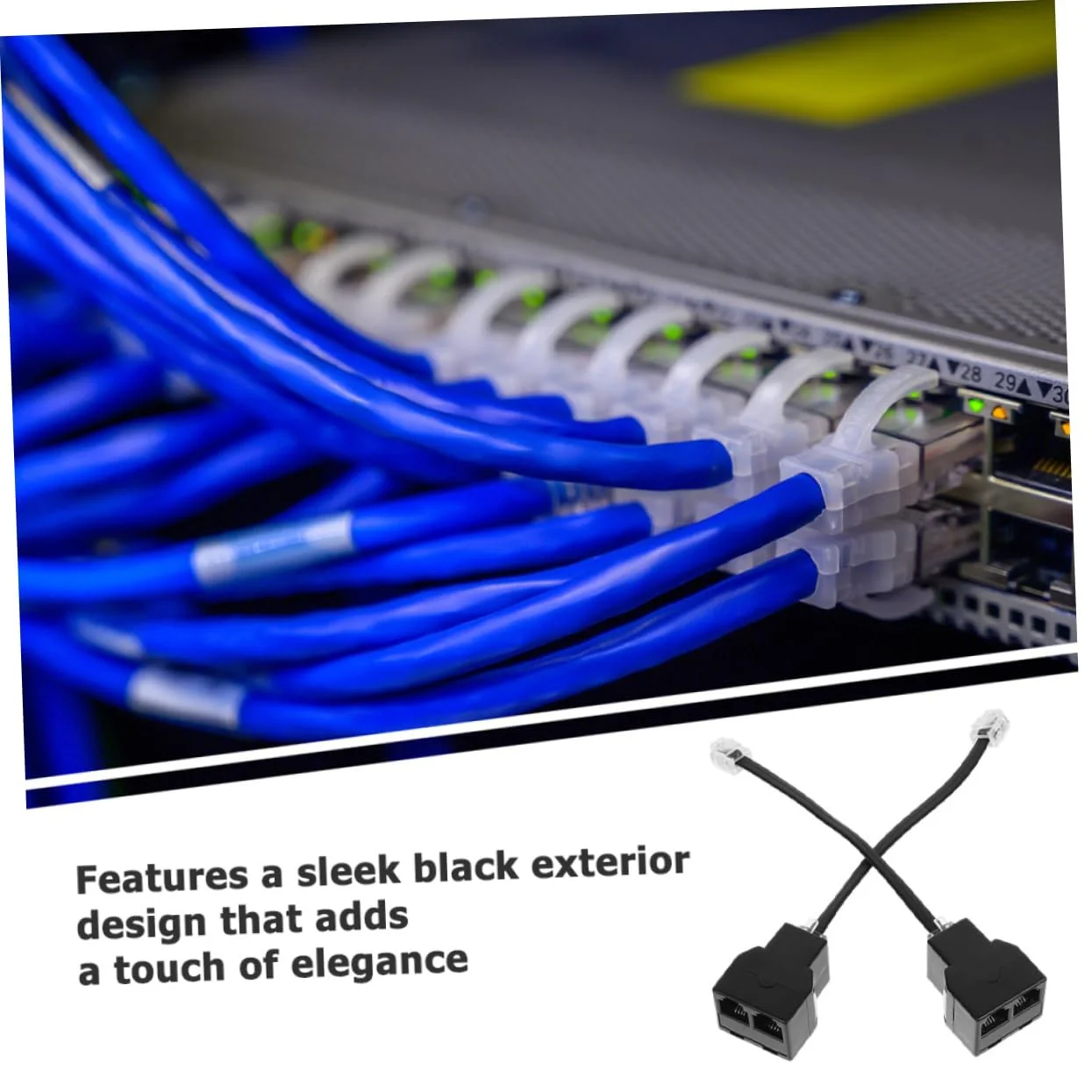 آداپتور تقسیم کننده تلفن Angoily، 4 عدد، آداپتورهای کابل اتصال خط تلفن هسته جداشدنی PC برای انتقال سیگنال قابل اعتماد و سازگاری متنوع آداپتور تقسیم کننده تلفن Angoily، 4 عدد، آداپتورهای کابل اتصال خط تلفن هسته جداشدنی PC برای انتقال سیگنال قابل اعتماد و سازگاری متنوع