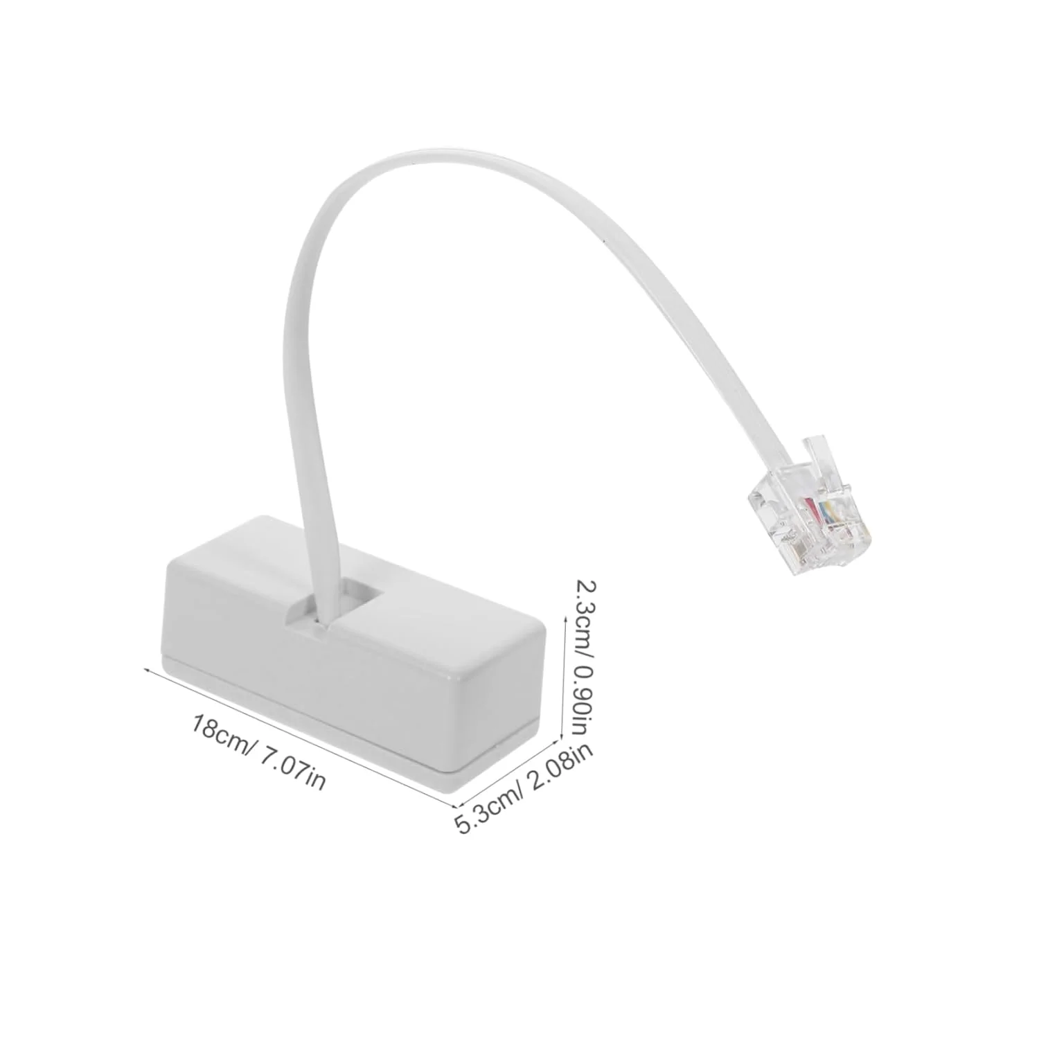 آداپتور خط تلفن آنگولی با طراحی جداشدنی و کاربردی، 2 عدد، آداپتور خط داده اسپلیتر RJ11، اسپلیتر دوشاخه تلفن، آداپتور تلفن آنالوگ